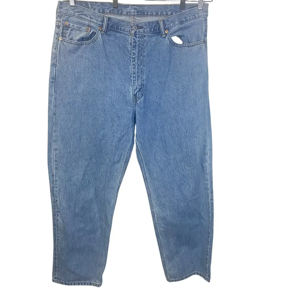 Levi’s Men’s 550 Relaxed Fit Jeans Stonewash Dad Jean 100% Cotton Sz 42 x 32